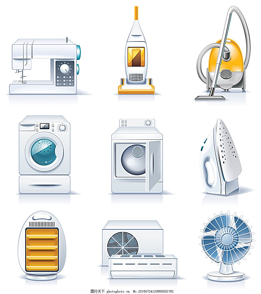 金屬線管卡通電器圖標設計 現代科技與趣味美學的結合